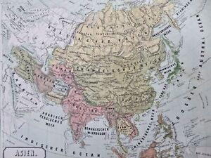 Asia China Japan Korea Russia India Persia Arabia Ottoman Empire 1858 59 Map