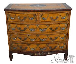 F63972ec Adams Style Paint Decorated 2 Over 3 Drawer Chest