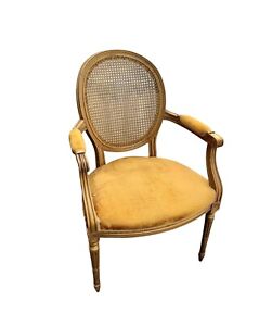 Antique French Provincial Fauteuil Chair Gold