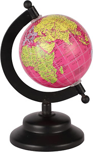 Rely 3 World Globe With Sturdy Metal Stand Not Plastic Desktop Globe For