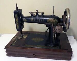 Antique Whippet Ornate Electric Sewing Machine For Parts And Repair