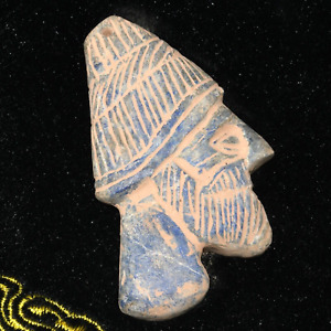 Ancient Near Eastern Lapis Lazuli Stone Amulet Pendant Circa 3100 Bce