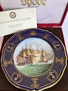Spode Ltd Ed 110 United States Maritime Armada Cabinet Plate New In Box 9 25 
