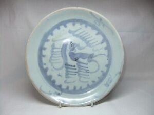 Chinese Qing Tek Sing Shipwreck Blue White Phoenix Pattern Dish Bowl C1822
