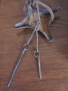 Primitive Hand Wrought Iron Grease Betty Fat Lamp