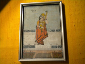 India Rare 17th Cent Indian Minature Painting 