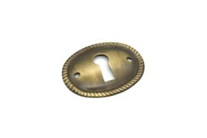 1 1 2 Keyhole Cover Plate Escutcheon Furniture Brass Key Hole Lock Plate