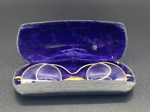 Antique Doctors Physicians Pince Nez Eyeglasses 20 Gold Filled Spectacles C 1920
