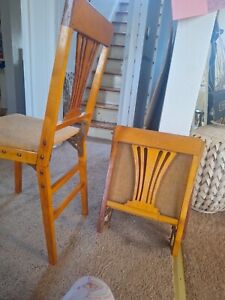 Vintage Leg O Matic Folding Chair Pair 34 2 Chairs In Set