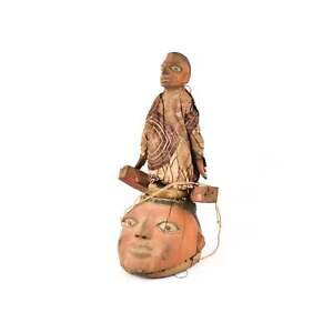 Yoruba Gelede Mask With Figure Nigeria