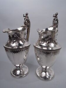 Gorham Starr Marcus Ewers 560 Antique Classical Pitchers American Coin Silver