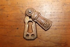 Cast Brass Bronze Antique Vintage Door Escutcheon With Key Door Cc 128