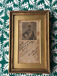 Prince Arthur Duke Of Connaught Inscribed Portrait Photograph C 1896
