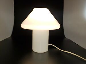 Vintage White Glass Mushroom Lamp By Hala Zeist 1970 S White Glass