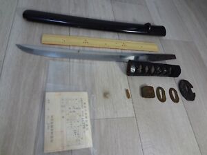 Rare Japanese Sword Wakizashi Katana Edo Samurai Tanto Vintage Edo Period