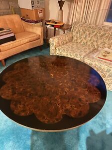 Mid Century Chinoiserie Muller Barringer Lotus Coffee Table