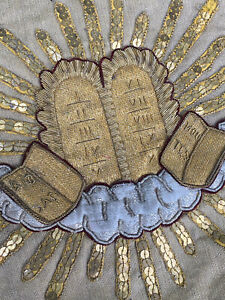 Embroidery Religious Element Of Pinafore Liturgy Orphrey 19 C