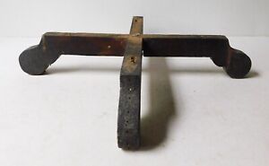 Antique Vintage Wood Oak Small Crossing Legs Stand Furniture Salvage