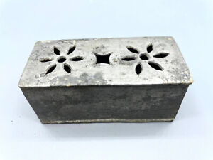 A Rare Pewter Antique Chinese Opium Dross Box