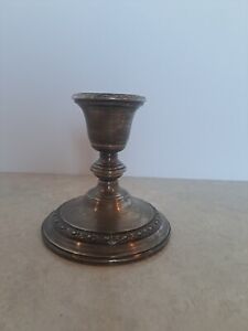 Vintage Frank M Whiting Weighted Sterling Silver Candlestick