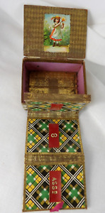 Antique Victorian Sewing Needle Box Case It S In Amazing Condition Gilt Paper