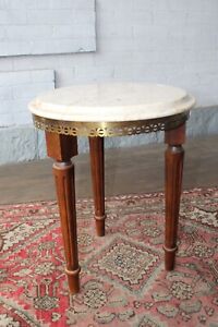 Vintage Round Marble Top Table Pretty 
