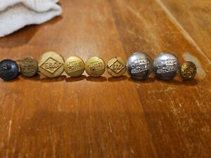 Lot 9 Wobble Shank Overall Buttons E Co Vintage Nos Train Work Clothing