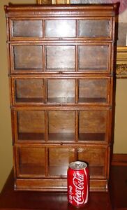 Salesman Sample Quartered Oak Barrister Bookcase 15974