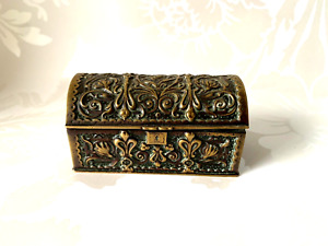 Art And Craft Brass Miniature Chest Box