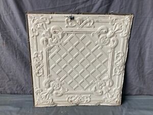 Antique Tin Ceiling 2 X 2 Shabby Tile 24 Sq Chic Vtg Crafts 62 23a
