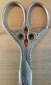 Antique German Solid Steel Scissors 6 