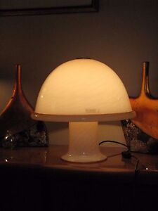 Lino Tagliapietra Effetre International Murano Glass Large Mushroom Lamp