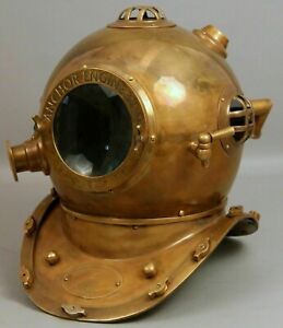 Antique Anchor Engineering Full Steel Diving Divers Helmet 18 Replica Gift