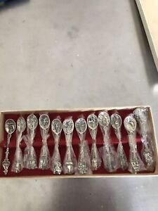 Set Of 12 Ornate Demitasse Spoons Made In Holland
