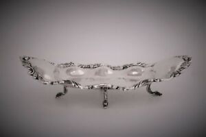 Mexico Sterling Silver Tray Footed Dragon Feet Marked Lil Yan