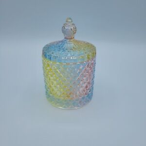 Beautiful Apothecary Rainbow Glass Jar
