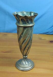 William Comyns Sterling Silver Trumpet Vase London 1910