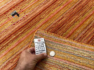 9x12 Handmade Vintage Rug Hand Knotted Colorful Orange Oriental Carpet Rust Big