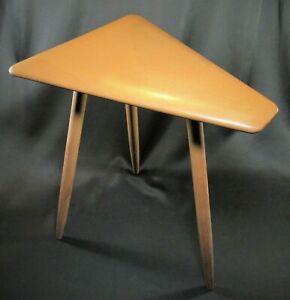 Mid Century Modern Cushman Cigarette Or Side Table Signed Ca 1950 S Rare Piece 