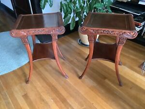 Vintage 1920 S Art Deco Greek Revival Inspired 3 Piece Coffee Table End Tables