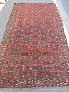 Antique Yomud Turkoman Wool Rug Turkestan 310x164 Cm 122 0x64 5 Inches