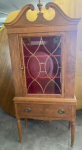 Vintage Display Case And China French Style Cabinet
