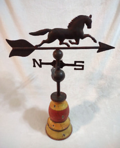 Large American Equestrian Horse Weathervane Handmade Vintage One Of A Kind