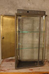 Vintage Mid Century Modern Brass Glass Department Store Display Case Best Offer