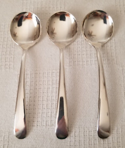 Vintage Silverplated Sugar Spoons 1950s Made In Italy Mcm 6 Set Of 3