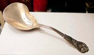 Vintage Tiffany Sterling Silver Conch Shell Berry Serving Spoon