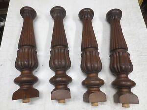 Antique Oak Table Legs With Original Finish Set Of 4