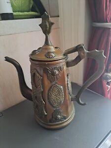 Antique Oriental Brass Teapot Tibetan