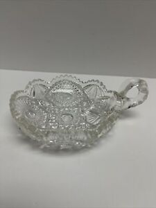Antique Eapg Small Nappy Dish Good Condition Early American Pressed Glass