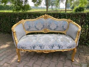 Exquisite French Louis Xvi Corbeille Sofa From The Early 1900s